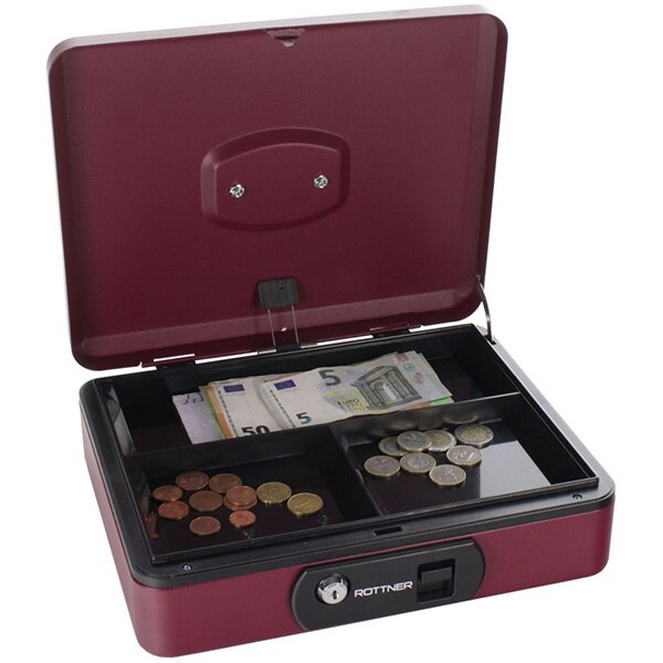 Caseta bani ROTTNER Pro Box Two T06408, Inchidere cheie, 300 x 90 x 240mm, bordo