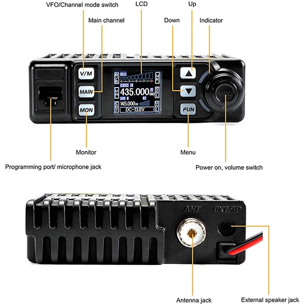 Statie radio VHF/UHF ANYTONE AT-779UV, 500 canale, Dual band