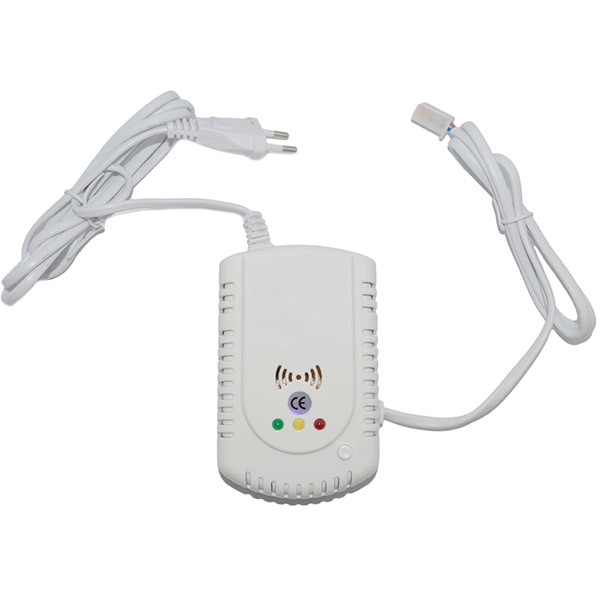 Senzor de gaz PNI GD-01, avertizare sonora si luminoasa, alb