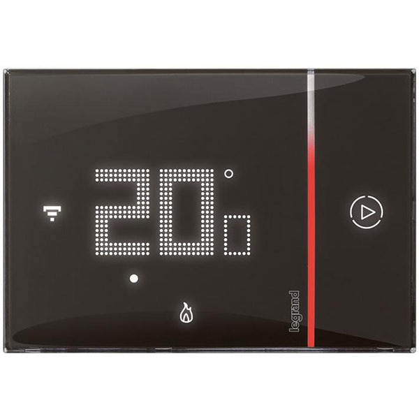Termostat smart LEGRAND L049039, Wi-Fi, ZigBee, negru