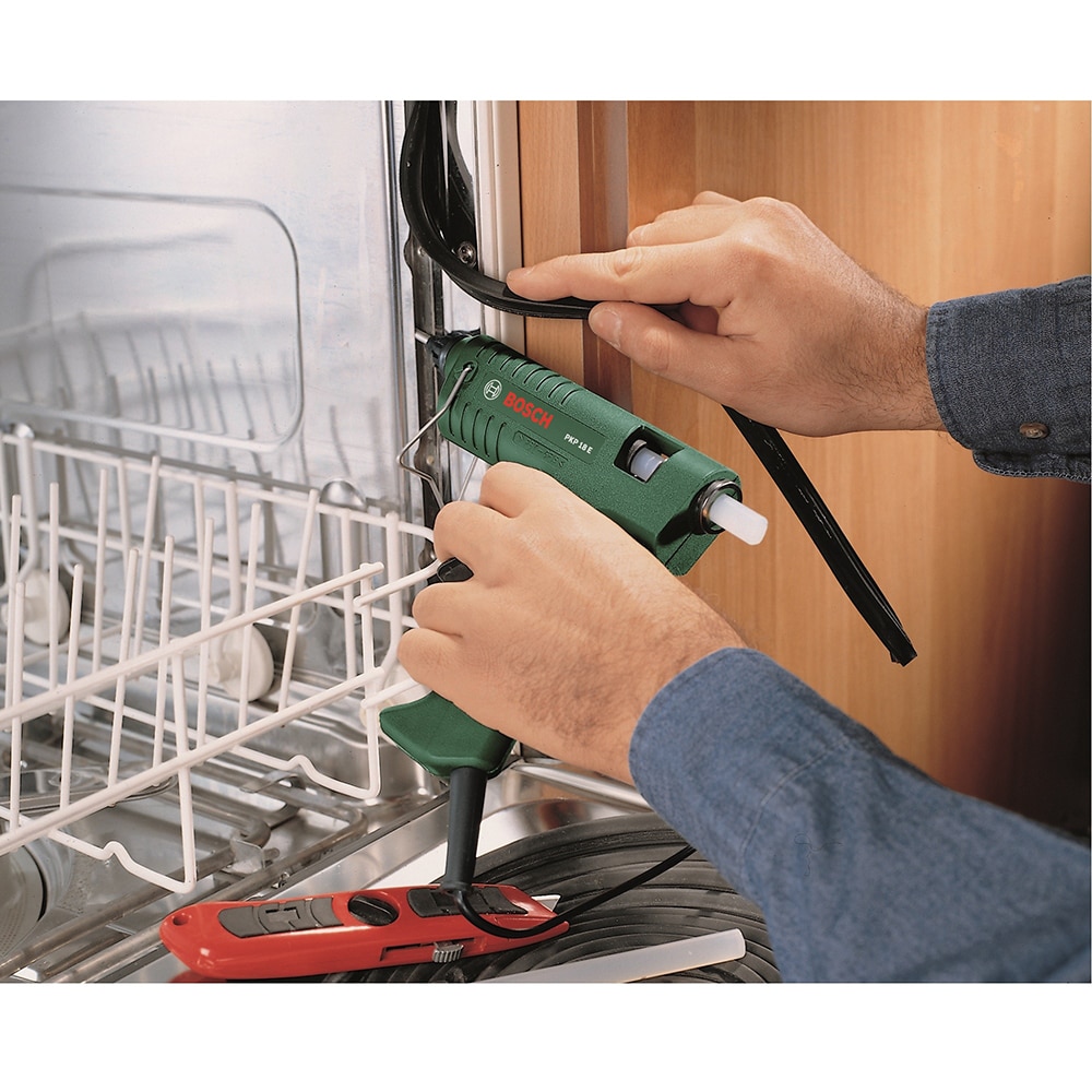 Pistol de lipit cu silicon BOSCH PKP 18 E, verde