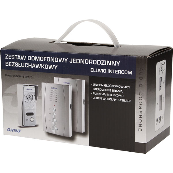 Interfon cu fir ORNO OR-DOM-RE-920/G, ultra-slim, gri