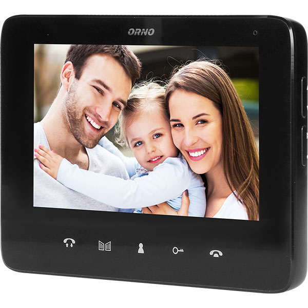 Interfon video cu fir ORNO OR-VID-VP-1071/B, LCD, 7 inch, gri-negru