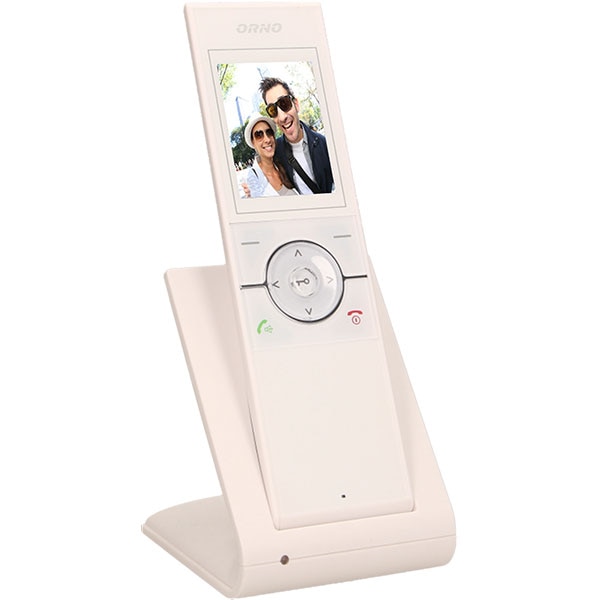 Interfon video Wireless ORNO OR-VID-XE-1051/W, LCD, 2.4 inch, gri-alb