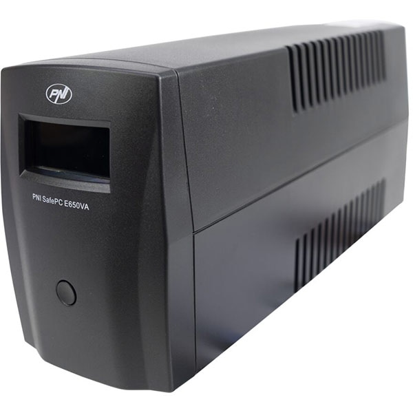 Unitate UPS PNI SafePC E650VA, 650VA, LCD, Schuko