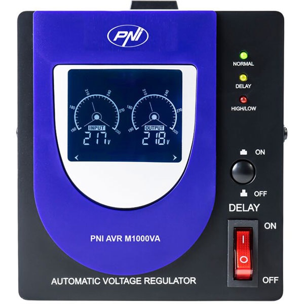 Stabilizator de tensiune PNI M1000VA, 600W