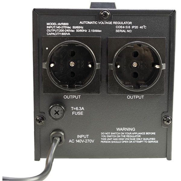 Stabilizator de tensiune PNI M800VA, 480W