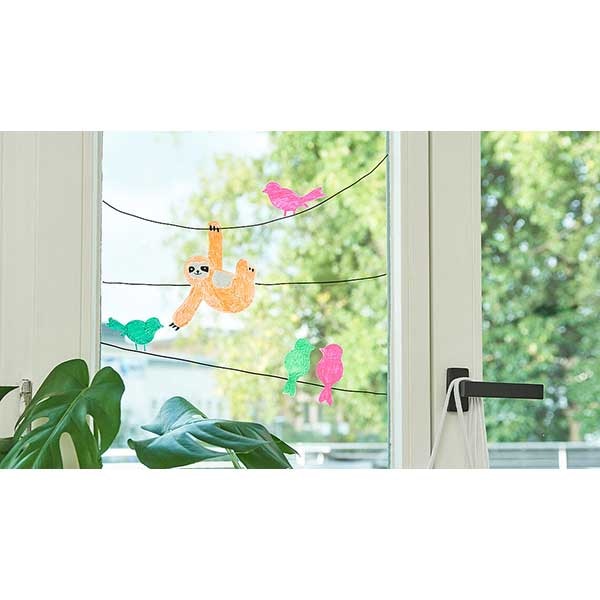 Marker pentru sticla EDDING 4095, creta lichida pe baza de apa, 2-3 mm, alb