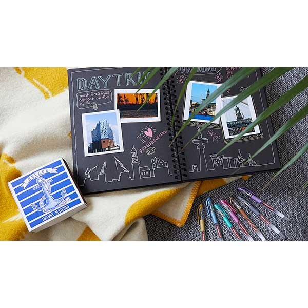 Set roller cu gel EDDING 2185, 0.7 mm, 2 buc, alb