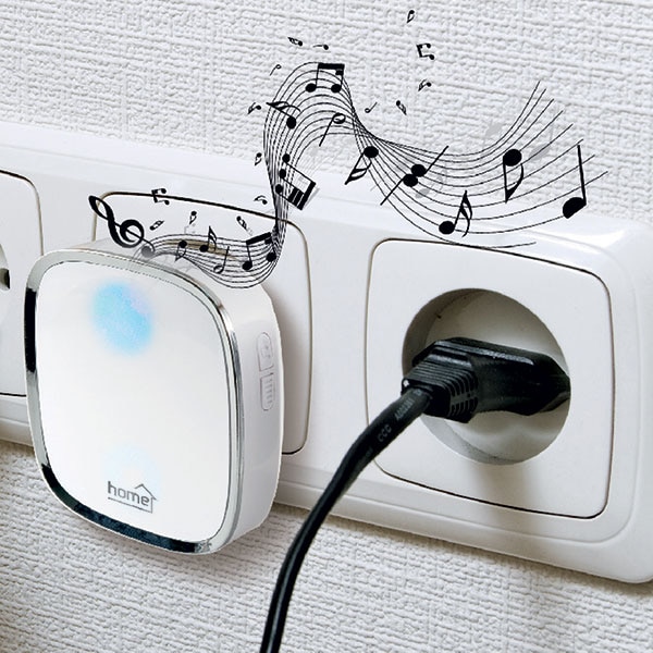 Sonerie wireless HOME DB 2070AC, 200m, alb