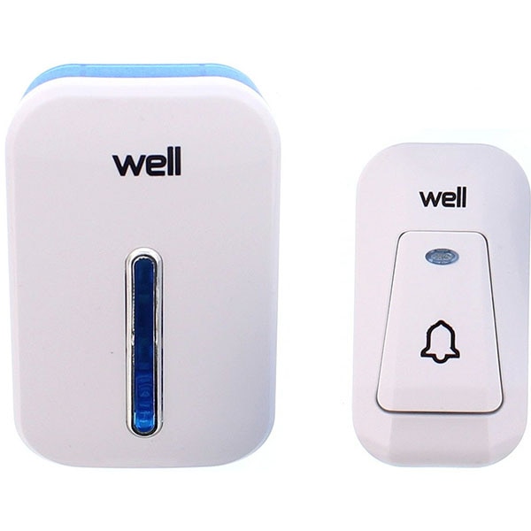 Sonerie wireless WELL DOORBELL-JINGLE-WL, 220V, 150m, alb