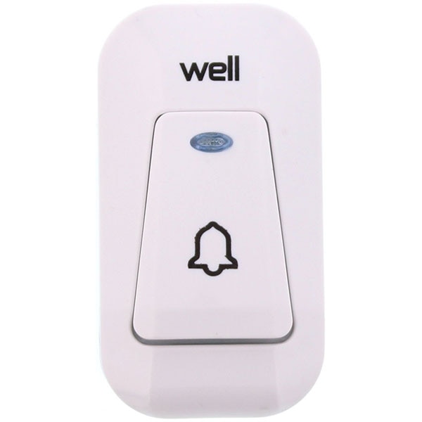 Sonerie wireless WELL DOORBELL-SHADOW-WL, 150m, alb