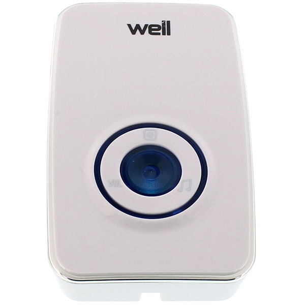 Sonerie wireless WELL DOORBELL-SHADOW-WL, 150m, alb