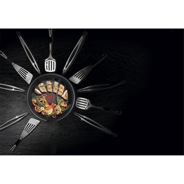 Tigaie TEFAL Unlimited G2550472, 24cm, aluminiu, invelis antiaderent, Thermo Signal, negru