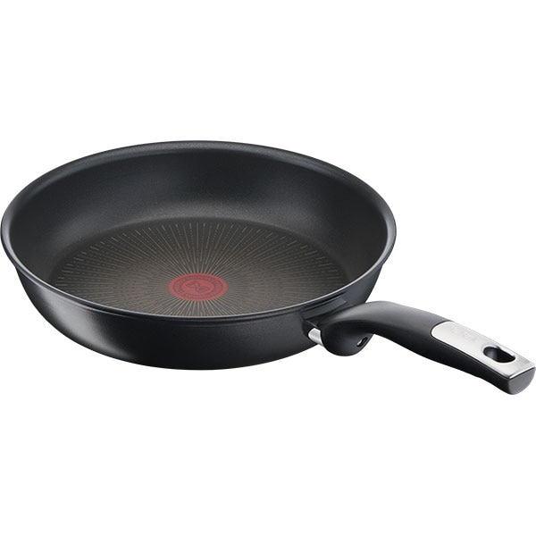 Tigaie TEFAL Unlimited G2550472, 24cm, aluminiu, invelis antiaderent, Thermo Signal, negru