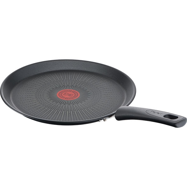 Tigaie clatite TEFAL Unlimited G2553872, 25cm, aluminiu,  Thermo Signal, negru