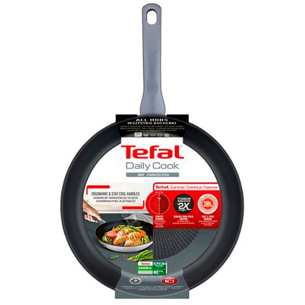 Tigaie TEFAL Daily Cook G7300455, 24cm, otel, argintiu