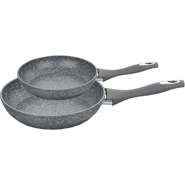 Set tigai MYRIA MY4403, 2 piese, 24-28cm, aliaj de aluminiu, gri