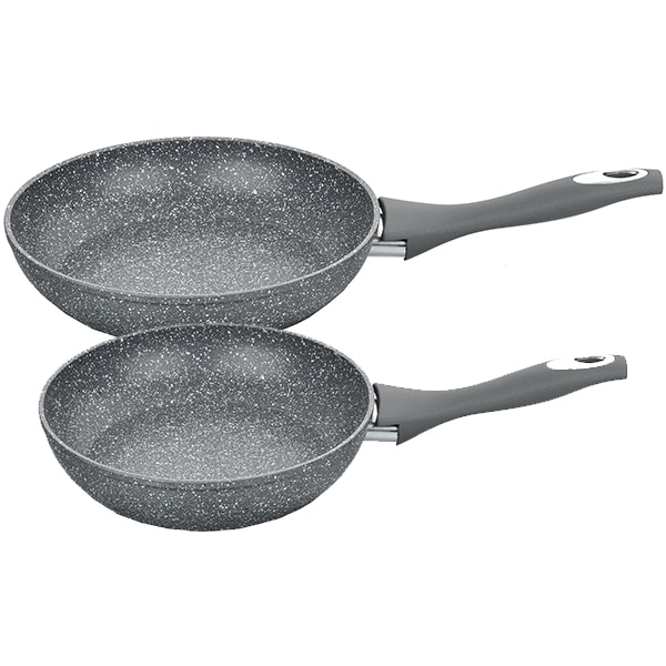 Set tigai MYRIA MY4403, 2 piese, 24-28cm, aliaj de aluminiu, gri