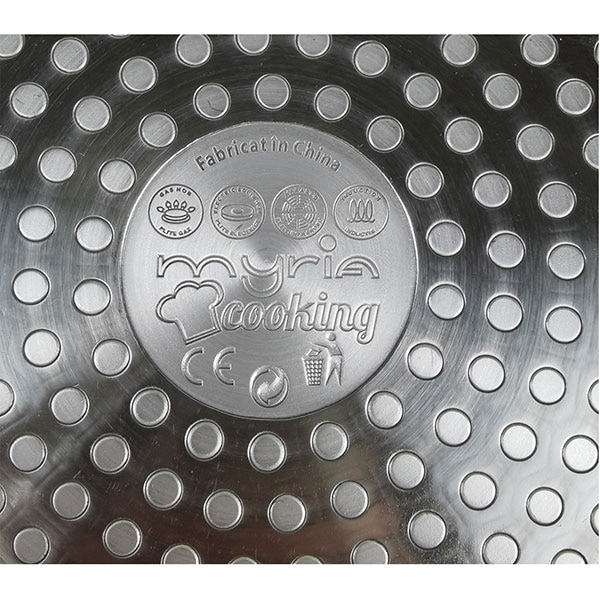 Tigaie marmorata MYRIA MY4408, 24cm, aliaj de aluminiu, crem