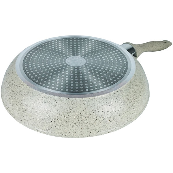 Tigaie marmorata MYRIA MY4408, 24cm, aliaj de aluminiu, crem