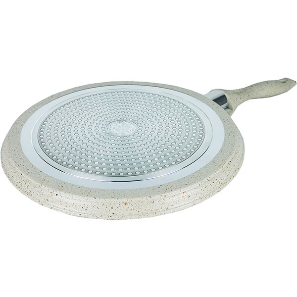 Tigaie marmorata pentru clatite MYRIA MY4411, 28cm, aliaj de aluminiu, crem