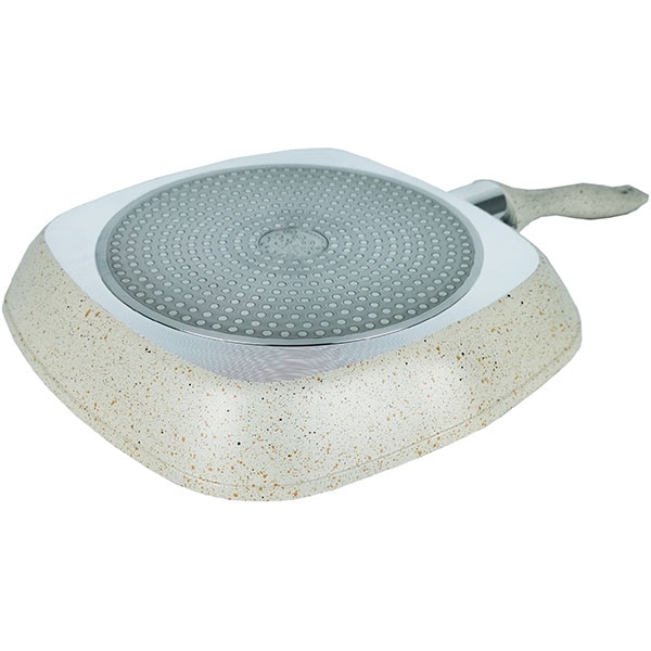 Tigaie Grill MYRIA MY4413, 28X28cm, aliaj aluminiu, crem