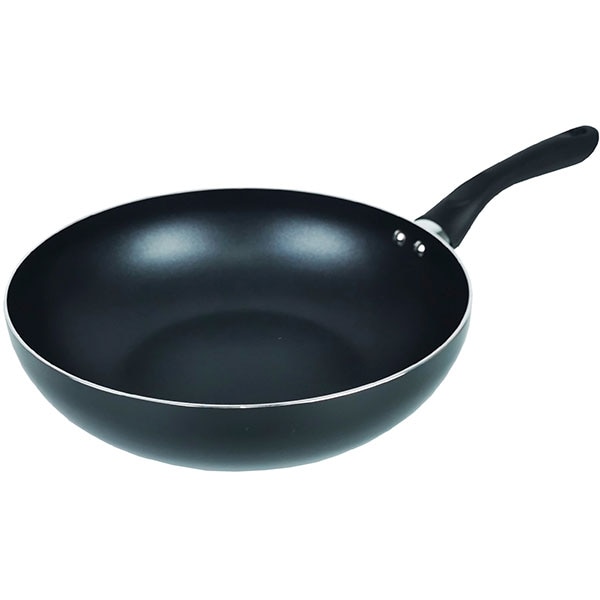 Tigaie Wok non-stick MYRIA MY4419, 28cm, aliaj aluminiu, negru