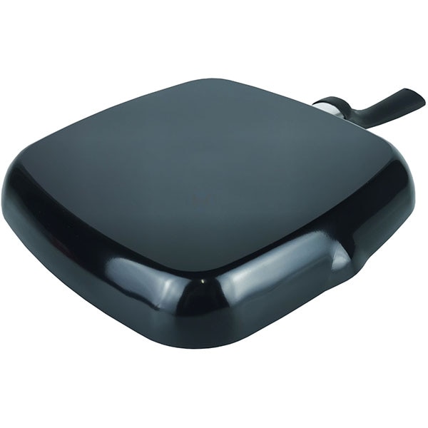 Tigaie Grill non-stick MYRIA MY4420, 28x28cm, aliaj aluminiu, negru