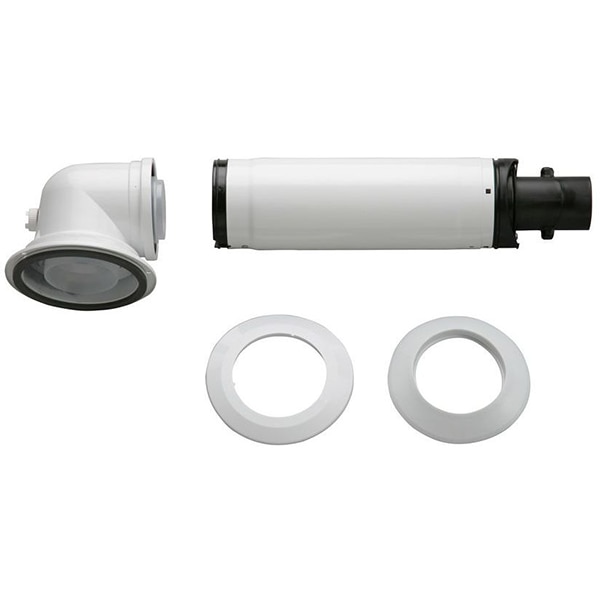 Kit evacuare gaze arse pentru centrala BOSCH 7738112495, D60-100 mm, 100 cm, 90 grade