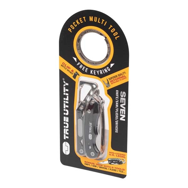 Unealta multifunctionala TRUE UTILITY TU180K, otel, 9 piese, gri inchis