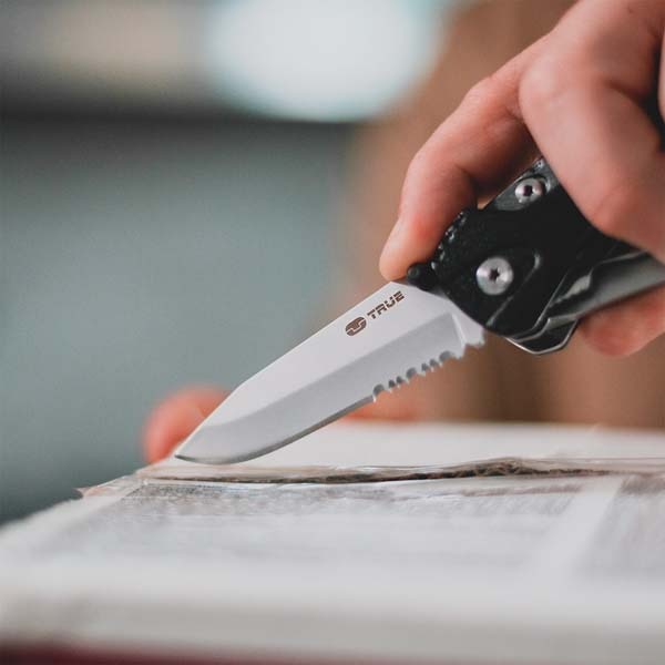 Unealta multifunctionala TRUE UTILITY TU181, otel, 18 piese, gri inchis