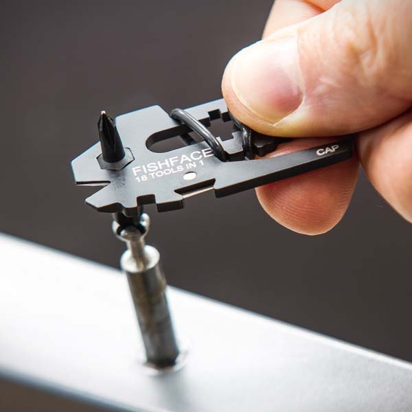 Unealta multifunctionala TRUE UTILITY TU206K, otel, 18 piese, negru mat