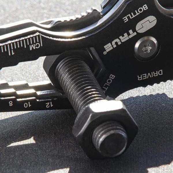 Unealta multifunctionala TRUE UTILITY TU6869, otel, 15 functii, negru