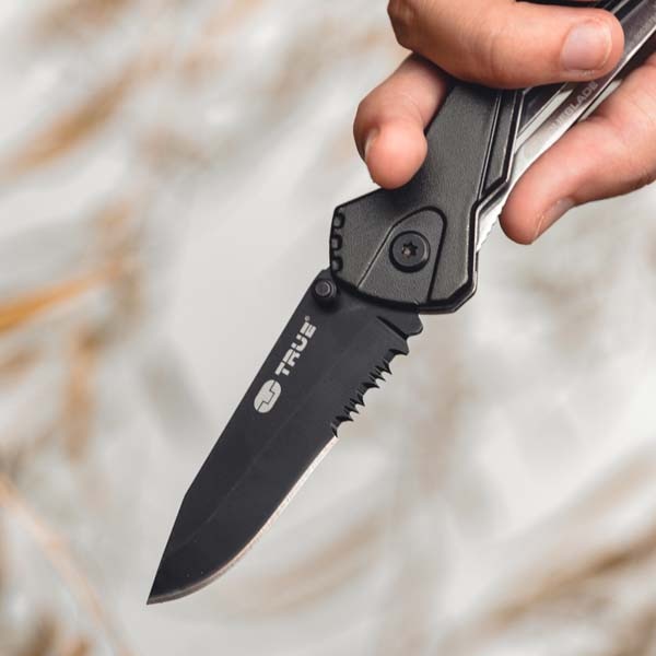 Cutit TRUE UTILITY TU6871, 7cm, otel, negru