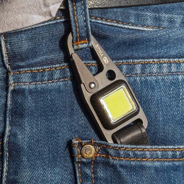 Lampa portabila LED TRUE UTILITY Cliplite TU918, 47 lumeni, Acumulator, negru