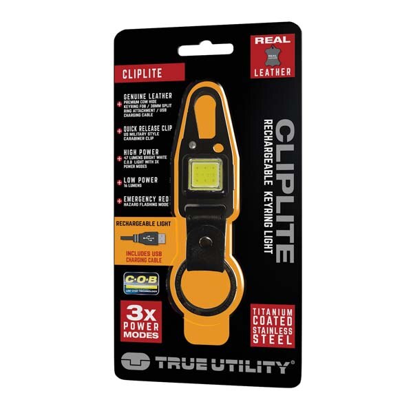 Lampa portabila LED TRUE UTILITY Cliplite TU918, 47 lumeni, Acumulator, negru
