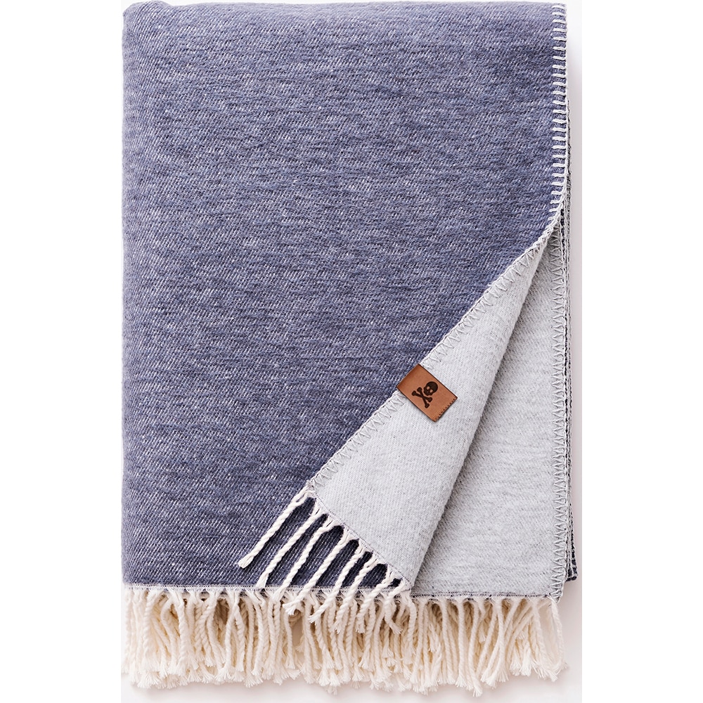 Patura Scalpers Home SC-0039, 140 x 190 cm, acril + bumbac, albastru