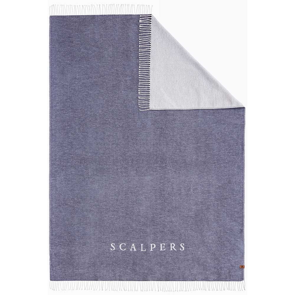 Patura Scalpers Home SC-0039, 140 x 190 cm, acril + bumbac, albastru