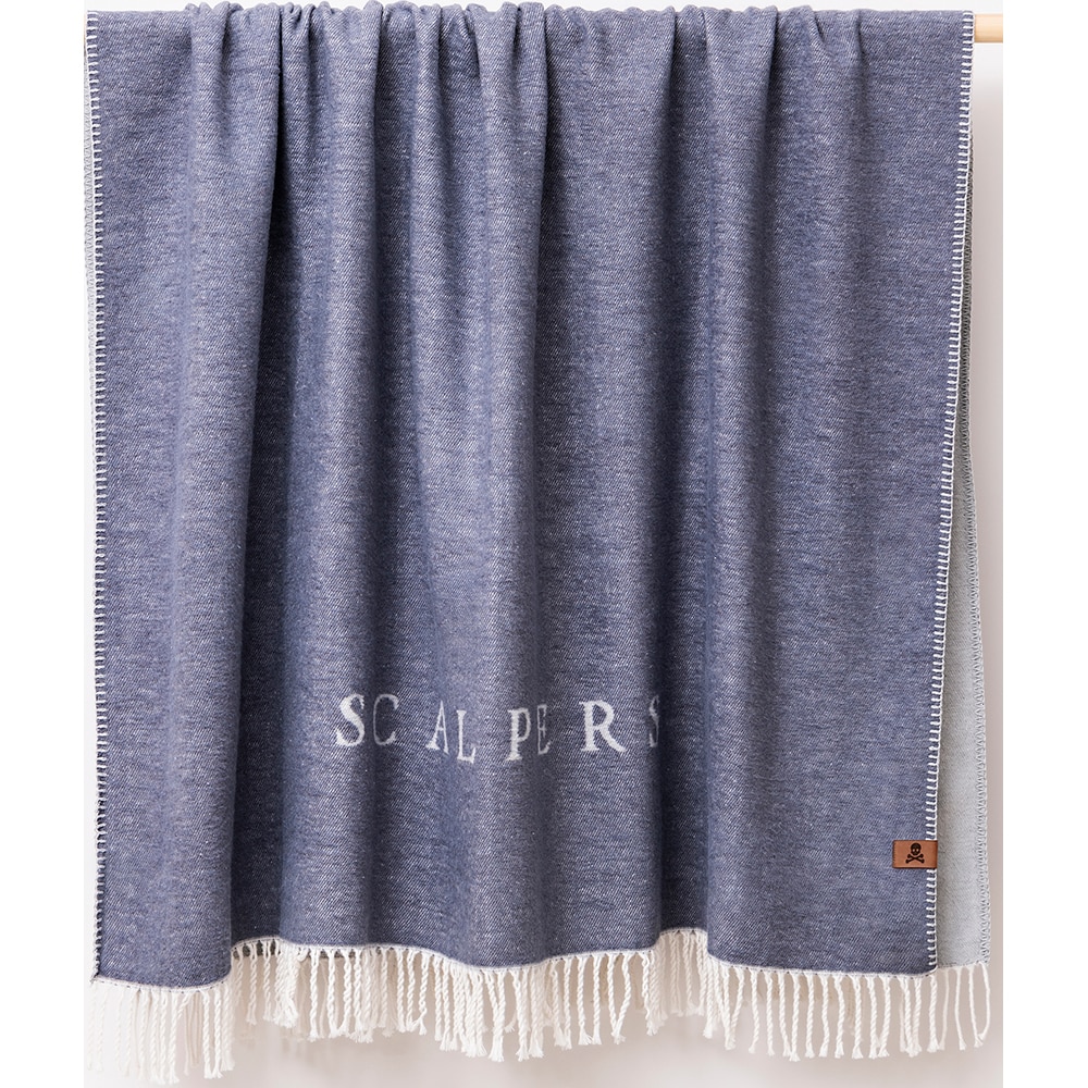 Patura Scalpers Home SC-0039, 140 x 190 cm, acril + bumbac, albastru