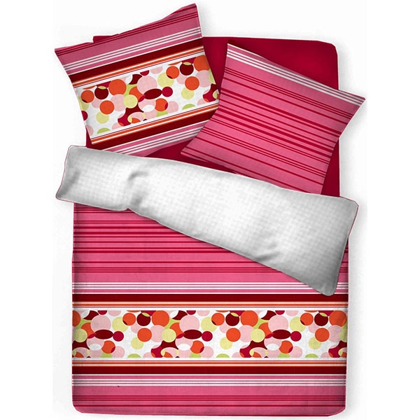 Lenjerie de pat Bubbles, 2 persoane, 100% bumbac, 180 x 220 cm, 3 piese