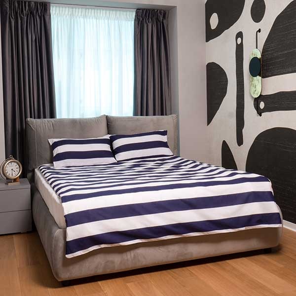 Lenjerie de pat White, 2 persoane, 100% bumbac, 180 x 220 cm, 3 piese