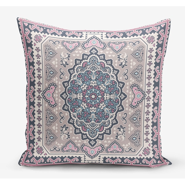 Set 4 fete de perna decorativa Ethnic, 30% bumbac +70% poliester, 45 x 45 cm, multicolor