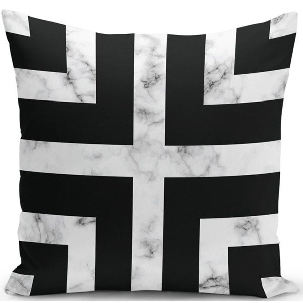 Fata perna decorativa Modern CC19, 30% bumbac +70% poliester, 45 x 45 cm, multicolor