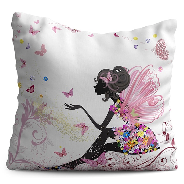 Perna decorativa Flower Girl, 40 x 40 cm, multicolor
