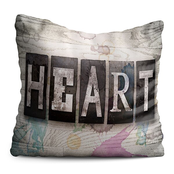 Perna decorativa Heart, 40 x 40 cm, multicolor