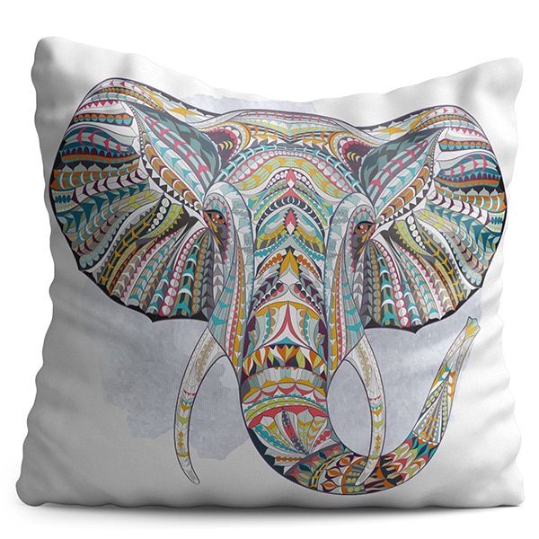 Perna decorativa Elephant, 40 x 40 cm, multicolor