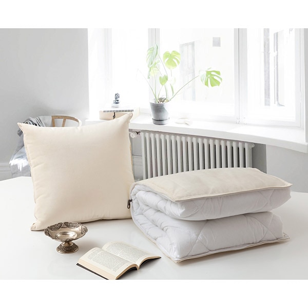 Pilota ESHO Flow, microfibra, 150 x 200 cm, crem