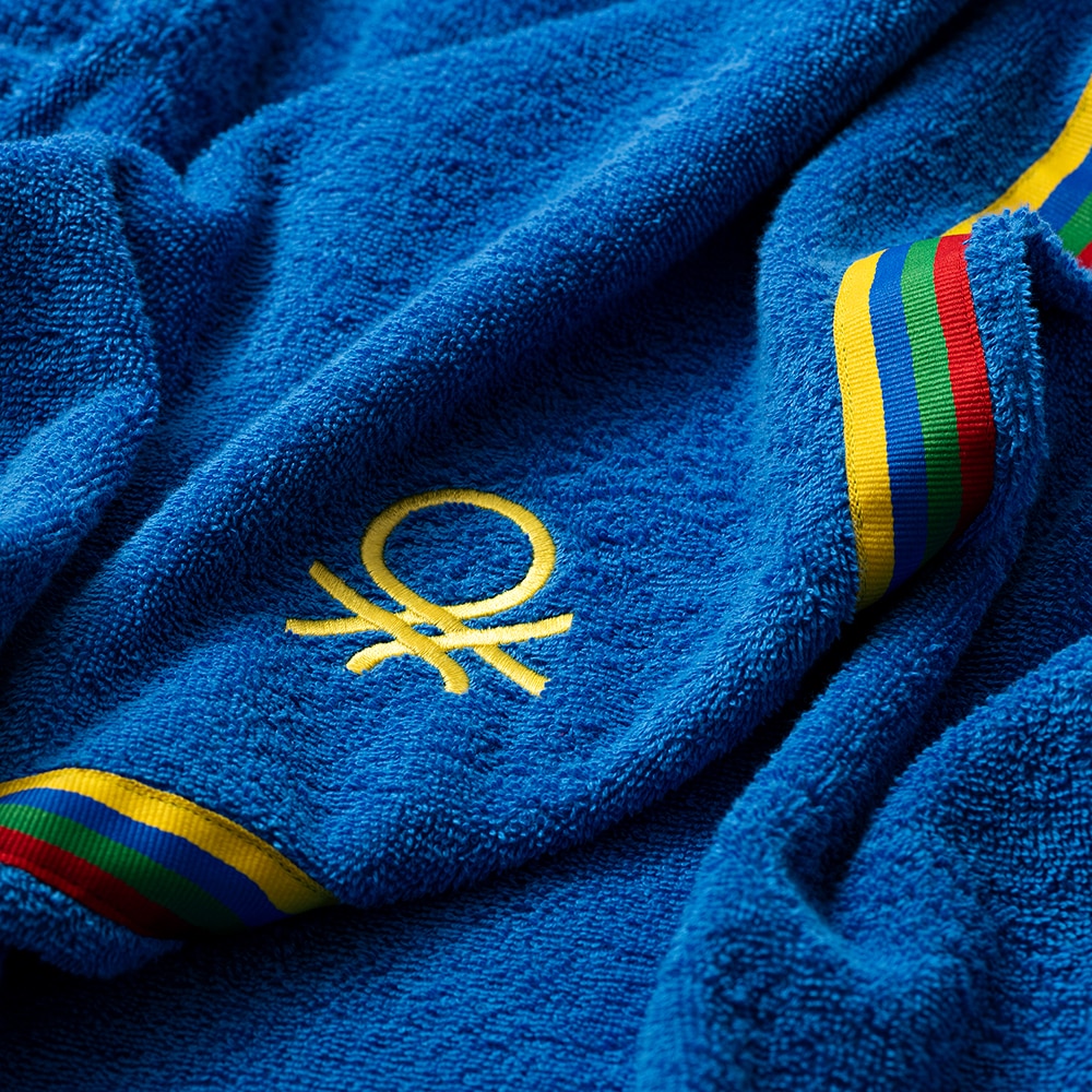 Halat de baie BENETTON BE-0818-BL, copii, bumbac, 2-4 ani, albastru