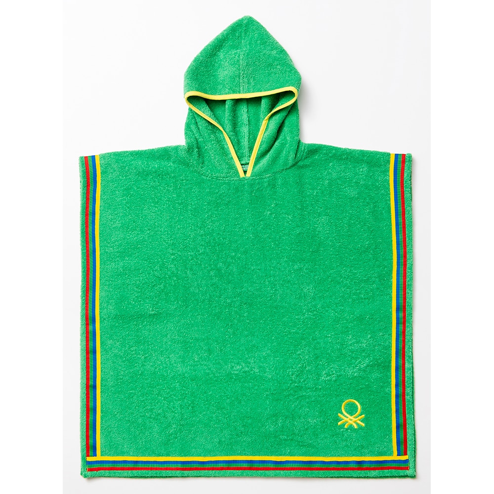 Halat de baie BENETTON BE-0818-GR, copii, bumbac, 2-4 ani, verde